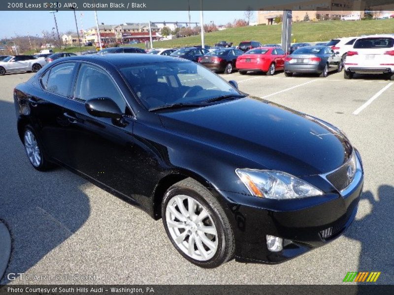 Obsidian Black / Black 2008 Lexus IS 250 AWD