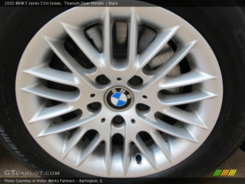 Titanium Silver Metallic / Black 2002 BMW 5 Series 530i Sedan
