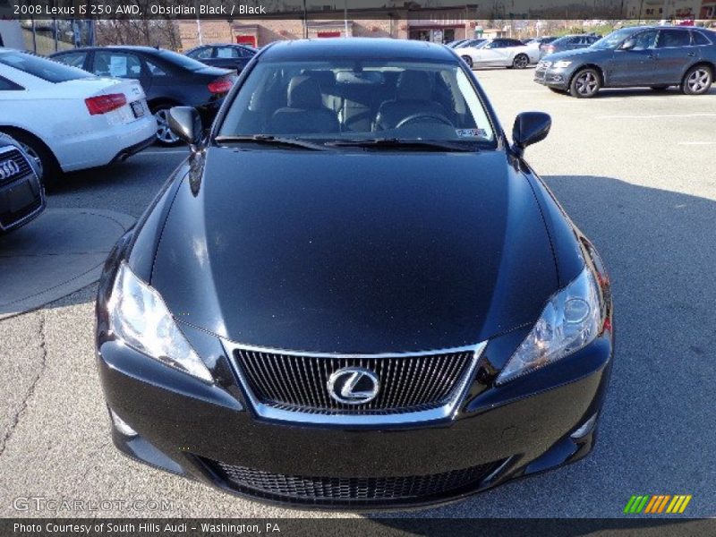 Obsidian Black / Black 2008 Lexus IS 250 AWD