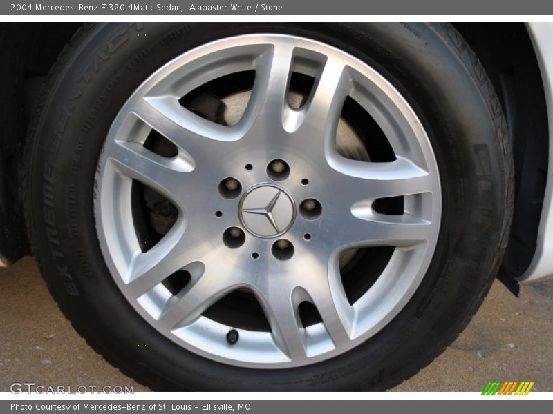 Alabaster White / Stone 2004 Mercedes-Benz E 320 4Matic Sedan
