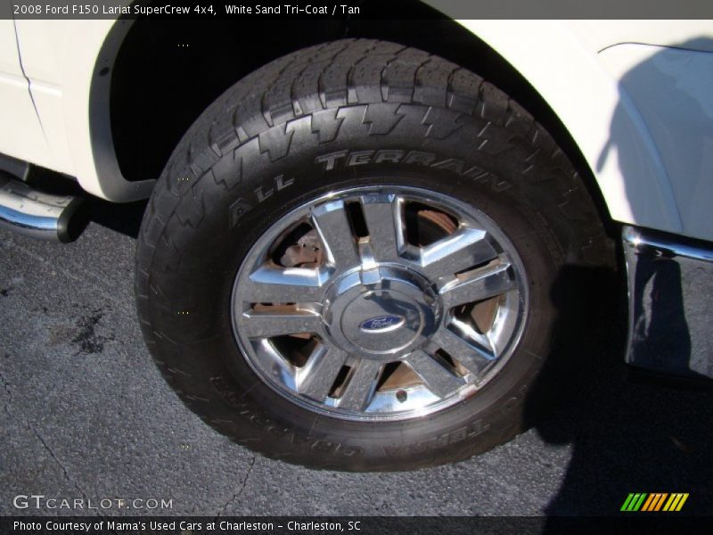 White Sand Tri-Coat / Tan 2008 Ford F150 Lariat SuperCrew 4x4