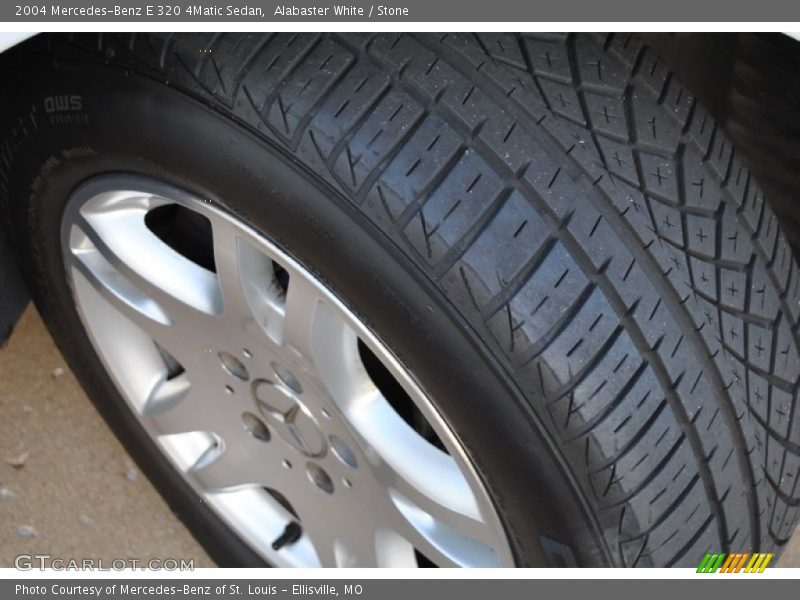 Alabaster White / Stone 2004 Mercedes-Benz E 320 4Matic Sedan