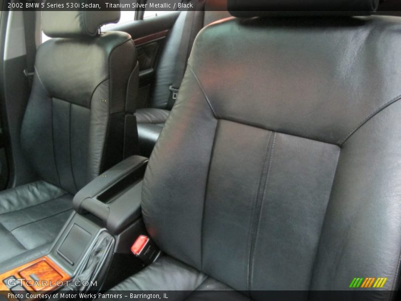 Titanium Silver Metallic / Black 2002 BMW 5 Series 530i Sedan
