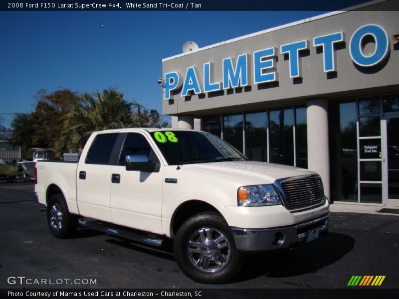 White Sand Tri-Coat / Tan 2008 Ford F150 Lariat SuperCrew 4x4