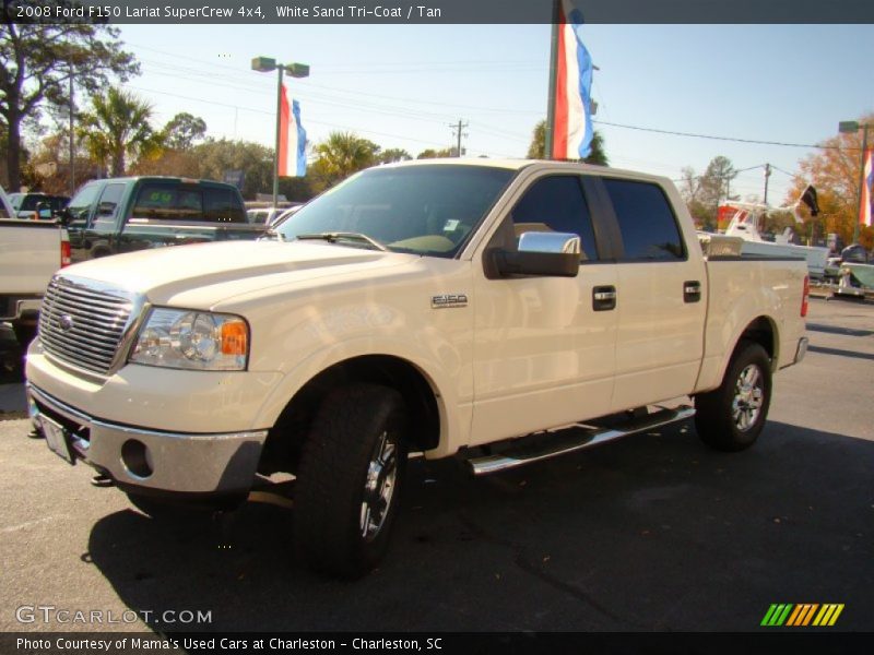 White Sand Tri-Coat / Tan 2008 Ford F150 Lariat SuperCrew 4x4
