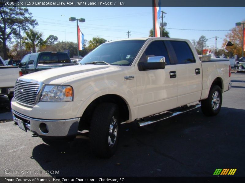 White Sand Tri-Coat / Tan 2008 Ford F150 Lariat SuperCrew 4x4