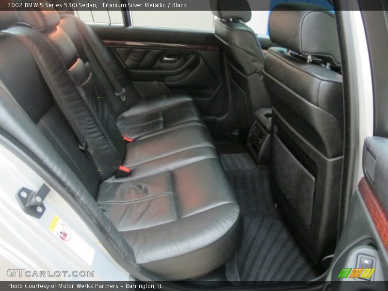 Titanium Silver Metallic / Black 2002 BMW 5 Series 530i Sedan
