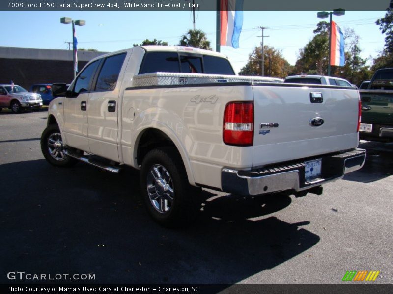 White Sand Tri-Coat / Tan 2008 Ford F150 Lariat SuperCrew 4x4