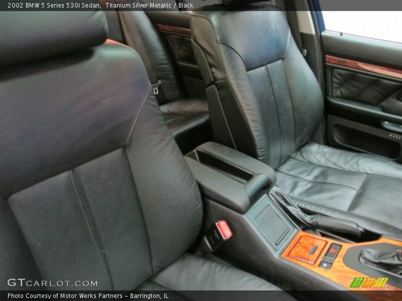 Titanium Silver Metallic / Black 2002 BMW 5 Series 530i Sedan