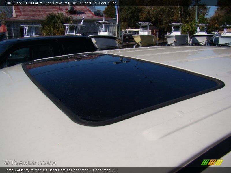 White Sand Tri-Coat / Tan 2008 Ford F150 Lariat SuperCrew 4x4