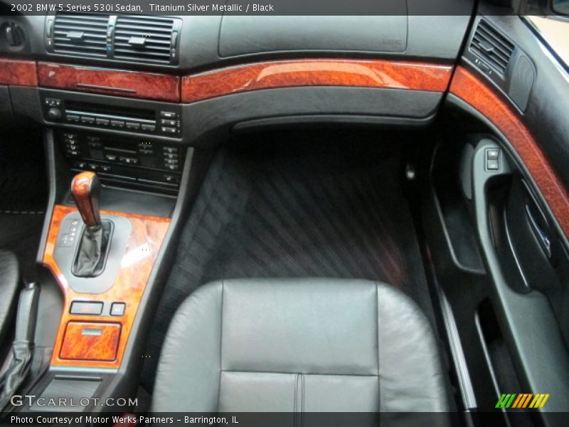 Titanium Silver Metallic / Black 2002 BMW 5 Series 530i Sedan