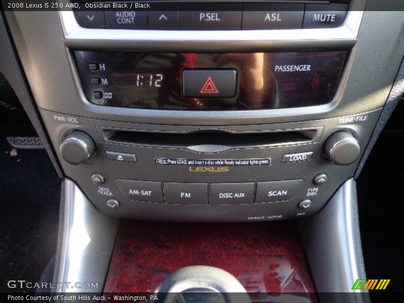 Obsidian Black / Black 2008 Lexus IS 250 AWD