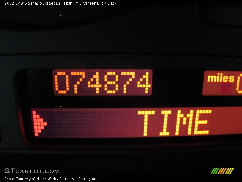 Titanium Silver Metallic / Black 2002 BMW 5 Series 530i Sedan