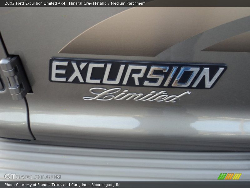 Mineral Grey Metallic / Medium Parchment 2003 Ford Excursion Limited 4x4