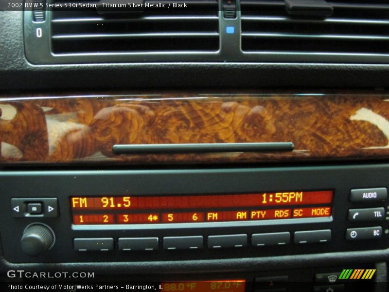 Titanium Silver Metallic / Black 2002 BMW 5 Series 530i Sedan