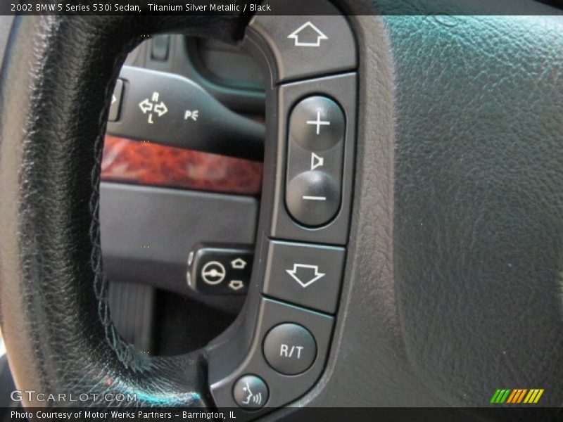 Titanium Silver Metallic / Black 2002 BMW 5 Series 530i Sedan
