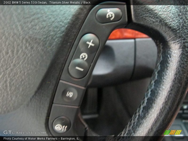 Titanium Silver Metallic / Black 2002 BMW 5 Series 530i Sedan