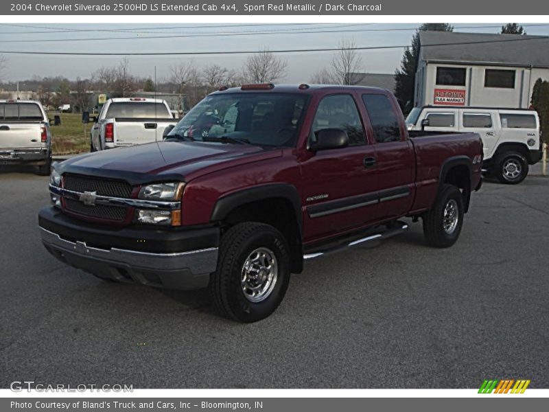 Sport Red Metallic / Dark Charcoal 2004 Chevrolet Silverado 2500HD LS Extended Cab 4x4