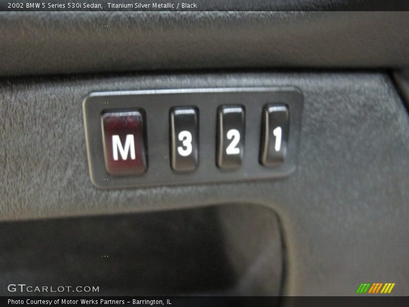 Titanium Silver Metallic / Black 2002 BMW 5 Series 530i Sedan
