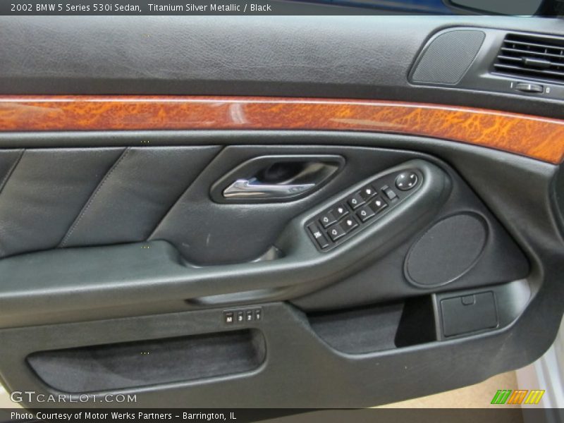 Titanium Silver Metallic / Black 2002 BMW 5 Series 530i Sedan