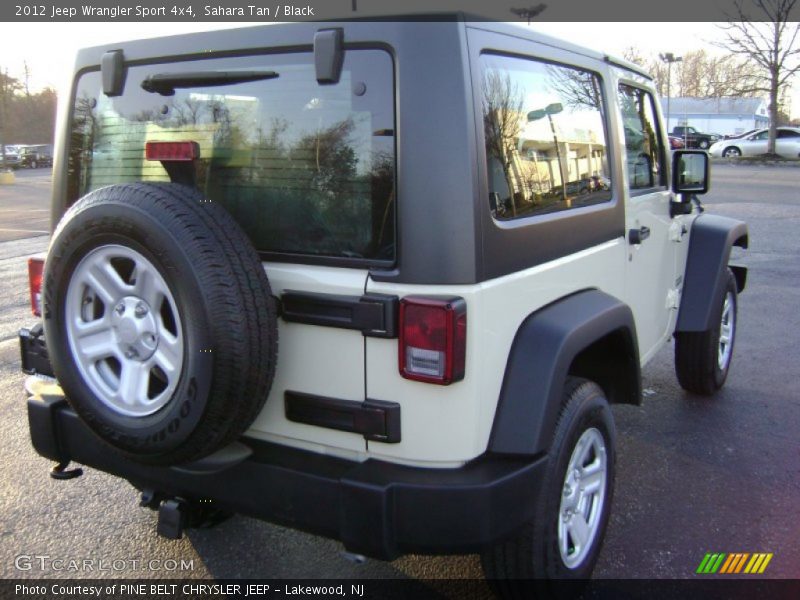 Sahara Tan / Black 2012 Jeep Wrangler Sport 4x4