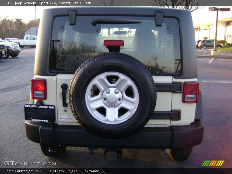 Sahara Tan / Black 2012 Jeep Wrangler Sport 4x4