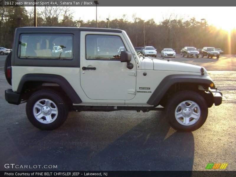 Sahara Tan / Black 2012 Jeep Wrangler Sport 4x4