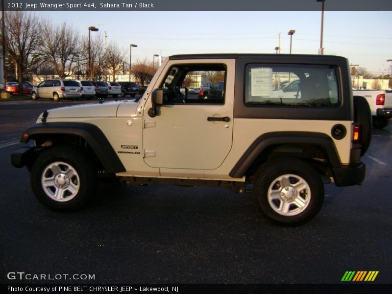 Sahara Tan / Black 2012 Jeep Wrangler Sport 4x4
