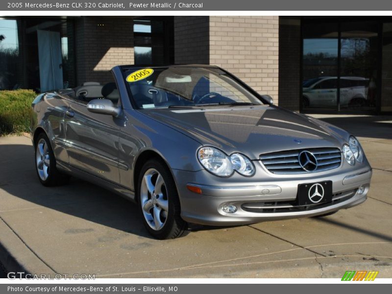 Pewter Metallic / Charcoal 2005 Mercedes-Benz CLK 320 Cabriolet
