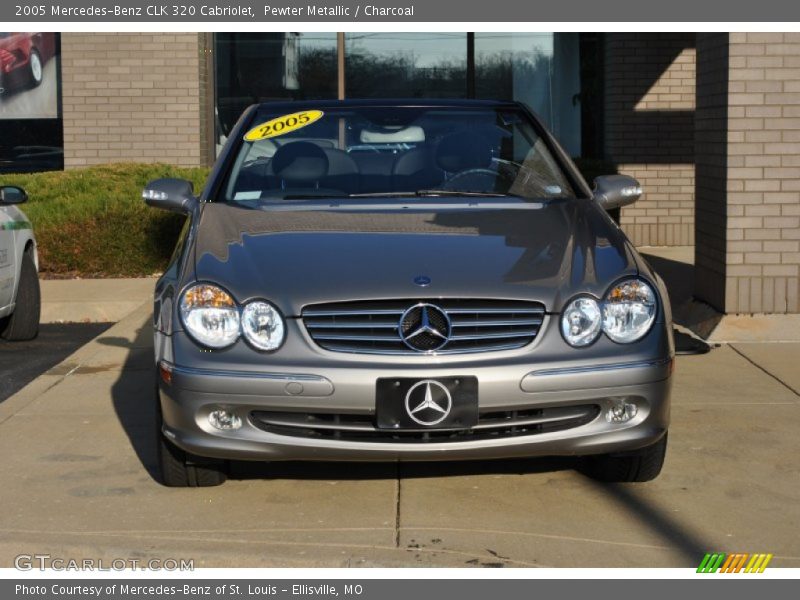 Pewter Metallic / Charcoal 2005 Mercedes-Benz CLK 320 Cabriolet