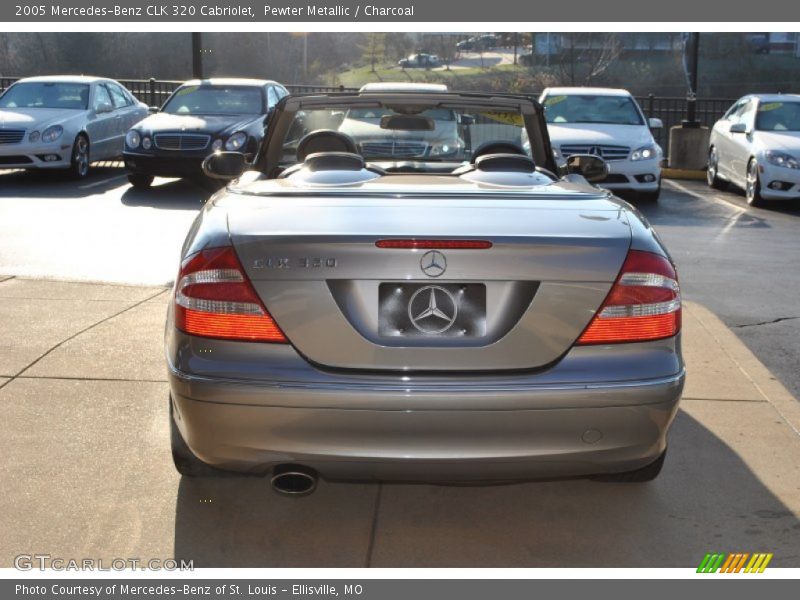 Pewter Metallic / Charcoal 2005 Mercedes-Benz CLK 320 Cabriolet