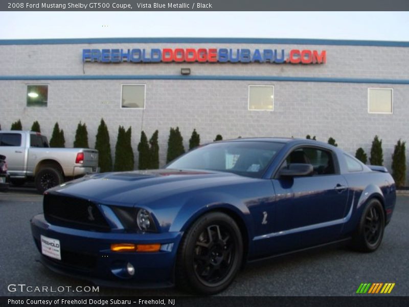 Vista Blue Metallic / Black 2008 Ford Mustang Shelby GT500 Coupe