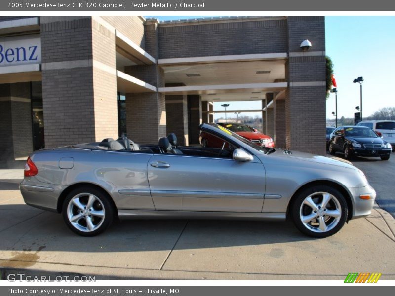 Pewter Metallic / Charcoal 2005 Mercedes-Benz CLK 320 Cabriolet