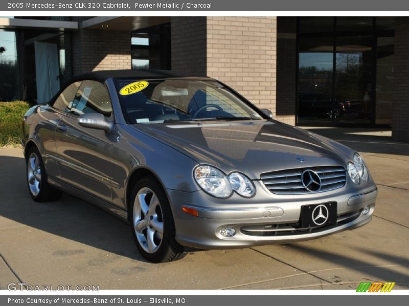 Pewter Metallic / Charcoal 2005 Mercedes-Benz CLK 320 Cabriolet