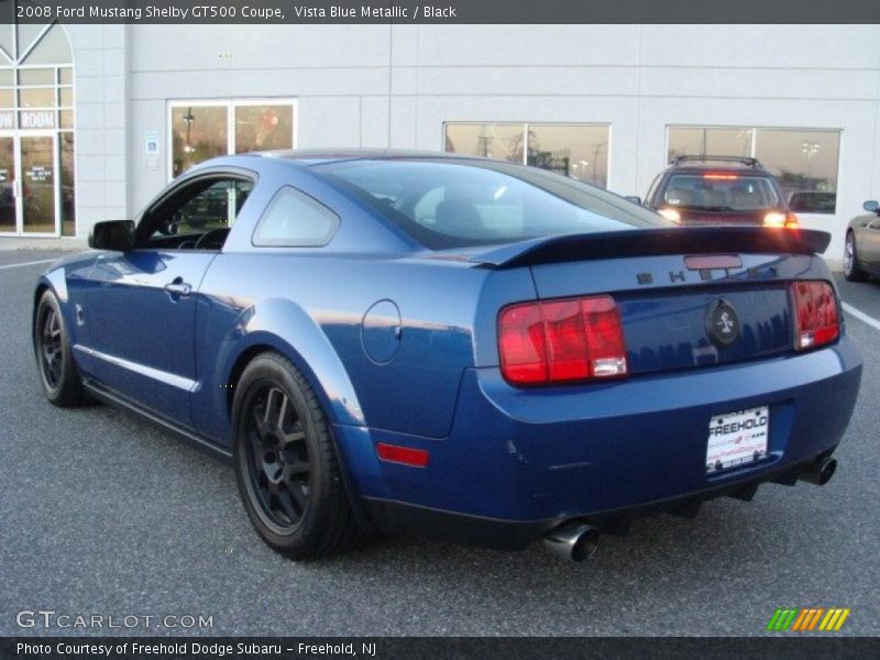 Vista Blue Metallic / Black 2008 Ford Mustang Shelby GT500 Coupe