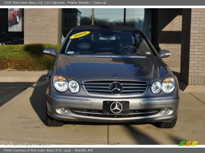 Pewter Metallic / Charcoal 2005 Mercedes-Benz CLK 320 Cabriolet