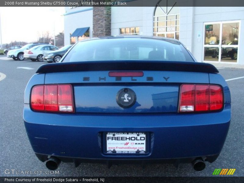 Vista Blue Metallic / Black 2008 Ford Mustang Shelby GT500 Coupe