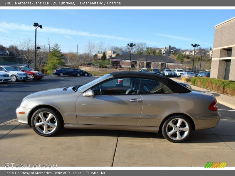 Pewter Metallic / Charcoal 2005 Mercedes-Benz CLK 320 Cabriolet
