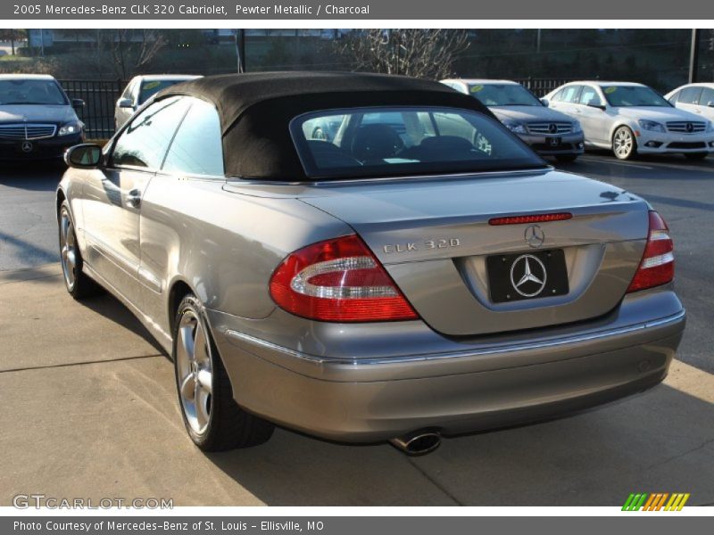Pewter Metallic / Charcoal 2005 Mercedes-Benz CLK 320 Cabriolet