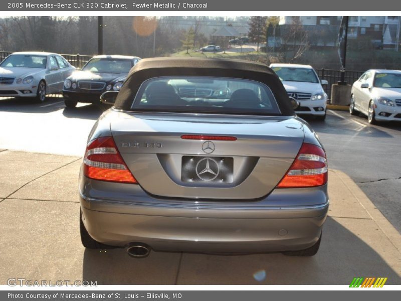 Pewter Metallic / Charcoal 2005 Mercedes-Benz CLK 320 Cabriolet