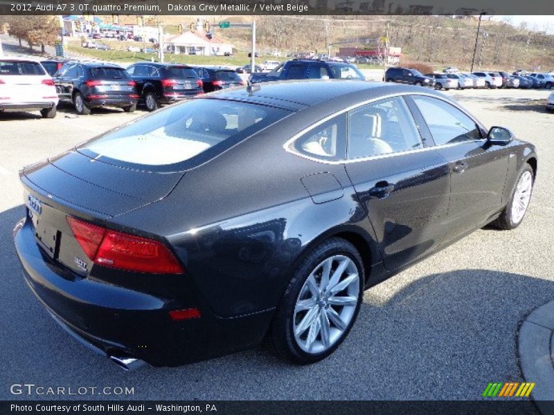 Dakota Grey Metallic / Velvet Beige 2012 Audi A7 3.0T quattro Premium