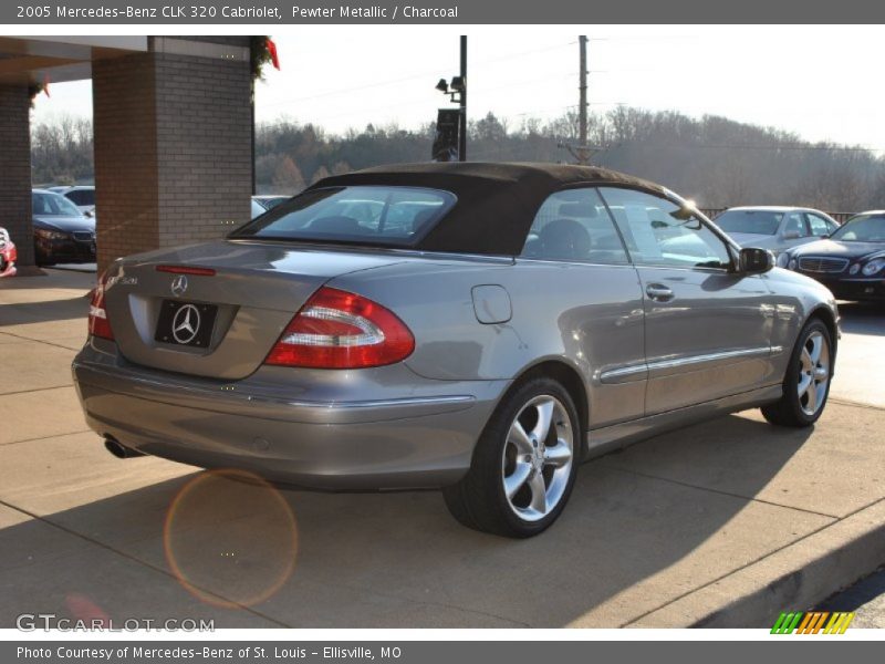 Pewter Metallic / Charcoal 2005 Mercedes-Benz CLK 320 Cabriolet