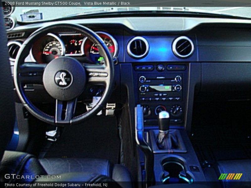 Vista Blue Metallic / Black 2008 Ford Mustang Shelby GT500 Coupe