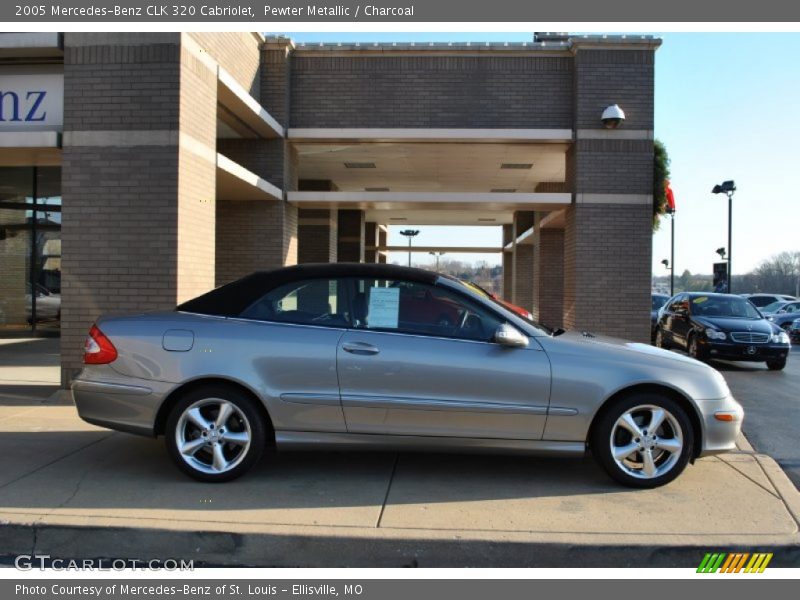 Pewter Metallic / Charcoal 2005 Mercedes-Benz CLK 320 Cabriolet