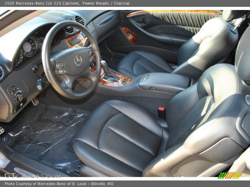Pewter Metallic / Charcoal 2005 Mercedes-Benz CLK 320 Cabriolet