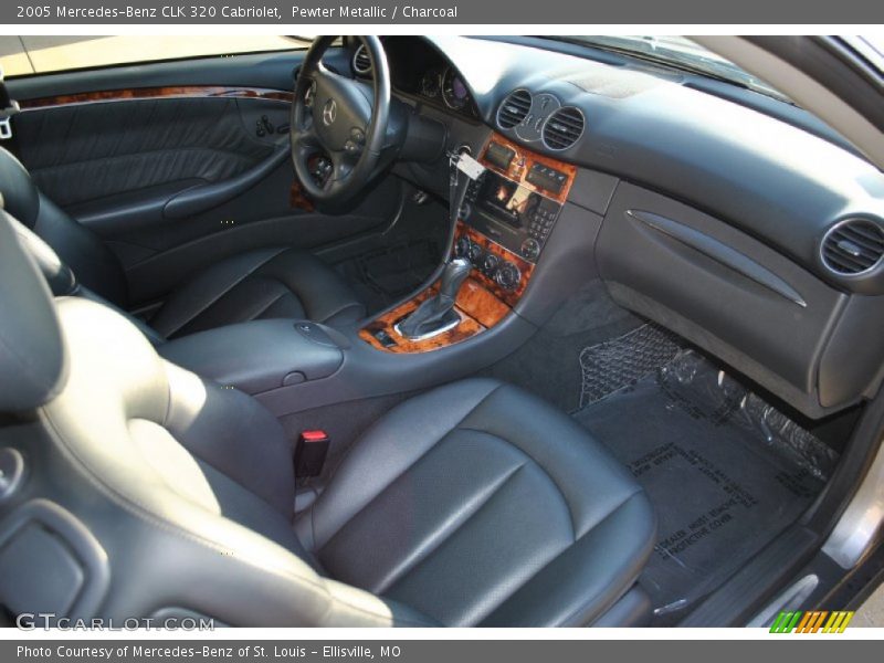 Pewter Metallic / Charcoal 2005 Mercedes-Benz CLK 320 Cabriolet