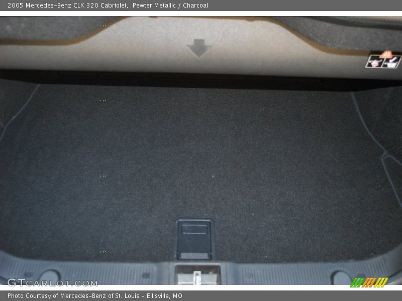 Pewter Metallic / Charcoal 2005 Mercedes-Benz CLK 320 Cabriolet
