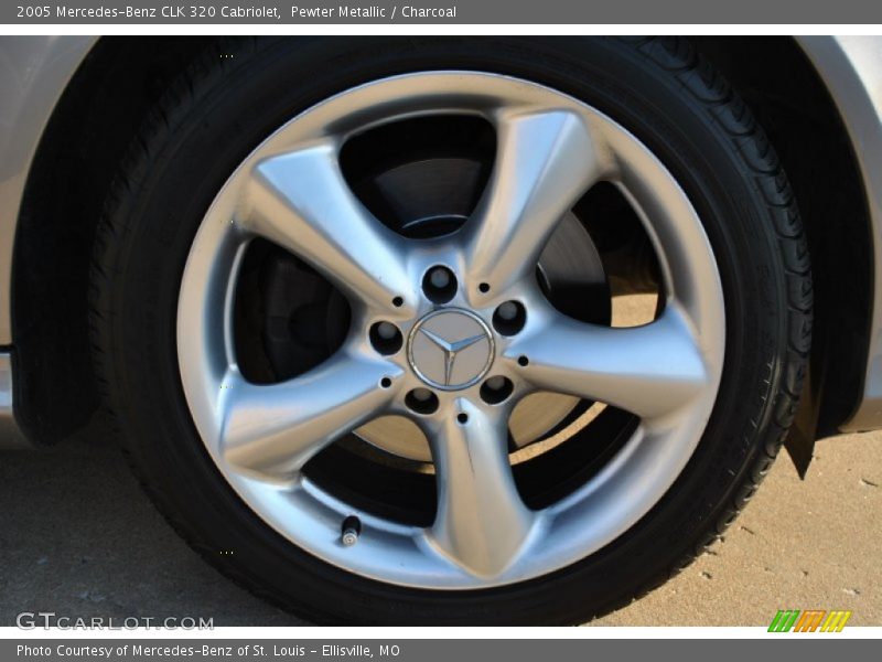 Pewter Metallic / Charcoal 2005 Mercedes-Benz CLK 320 Cabriolet