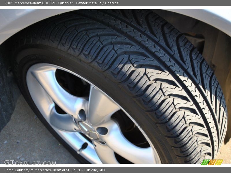 Pewter Metallic / Charcoal 2005 Mercedes-Benz CLK 320 Cabriolet