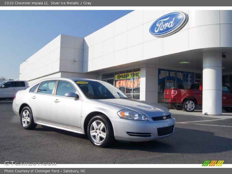 Silver Ice Metallic / Gray 2010 Chevrolet Impala LS